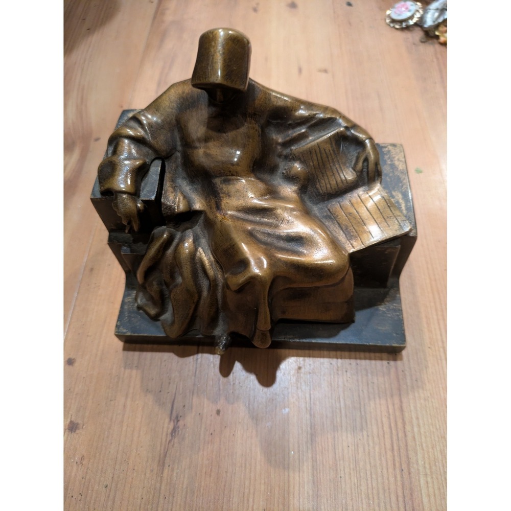 Bronze statue‎ of an Anonymous by Miklos Ligeti Grim Reaper 4 3/4" Tall X 5" Wid